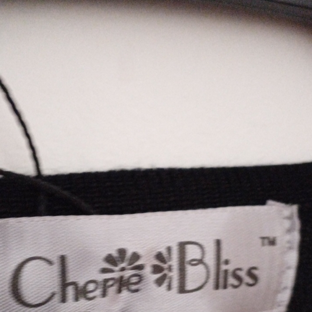 Cherie Bliss Colour Block Gold White Black Open Cardigan Women's One Size NWT - Picture 4 of 13